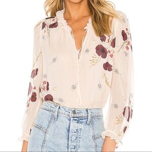 Joie- NWT “Rafaella” Silk Floral Long Sleeve Blouse